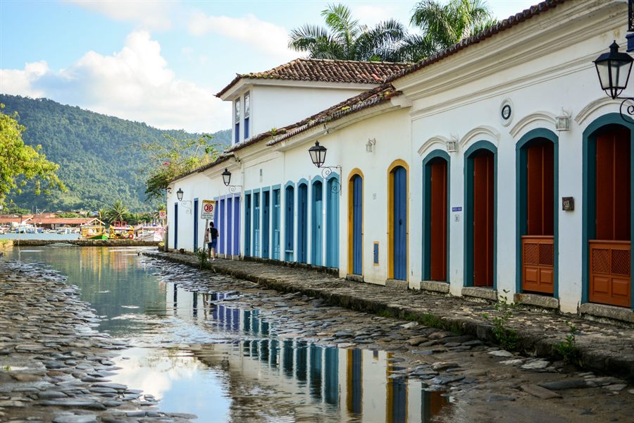 Colonial street in Paraty